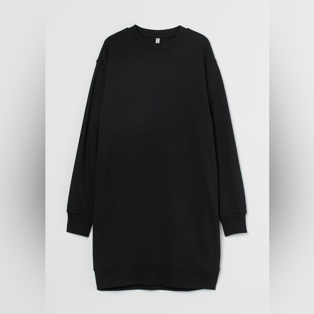 H&M cotton crewneck sweatshirt dress.
